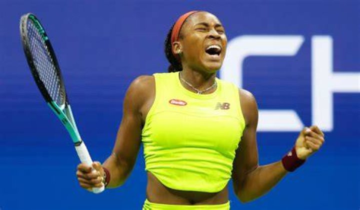 A delighted Coco Gauff