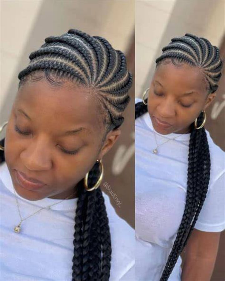 Curvy cornrows